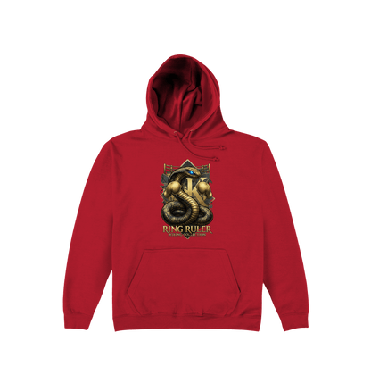 Fire Red Printed Hoody Front