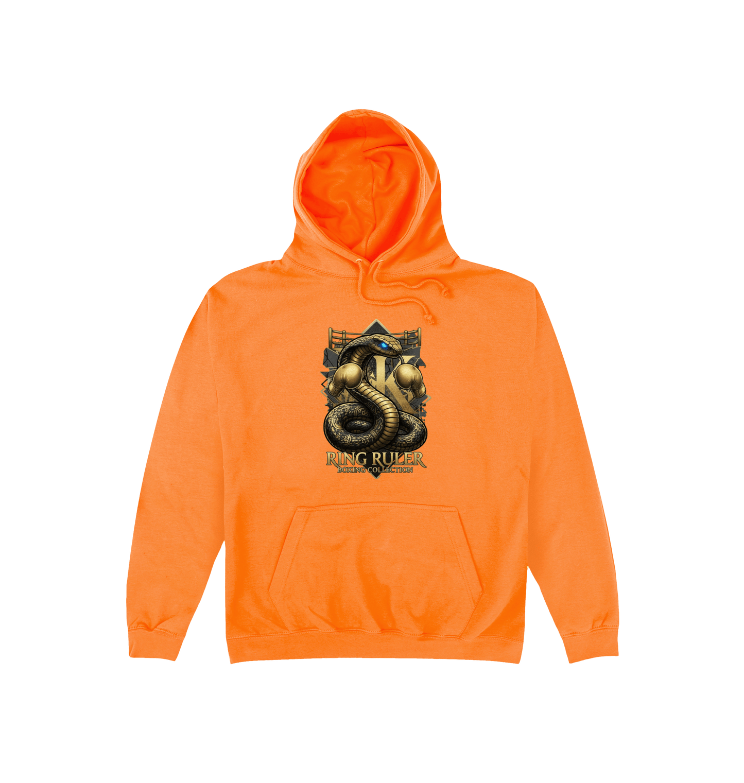Orange Crush Printed Hoody Front