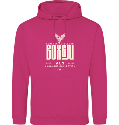 Hot Pink Printed Hoody Front