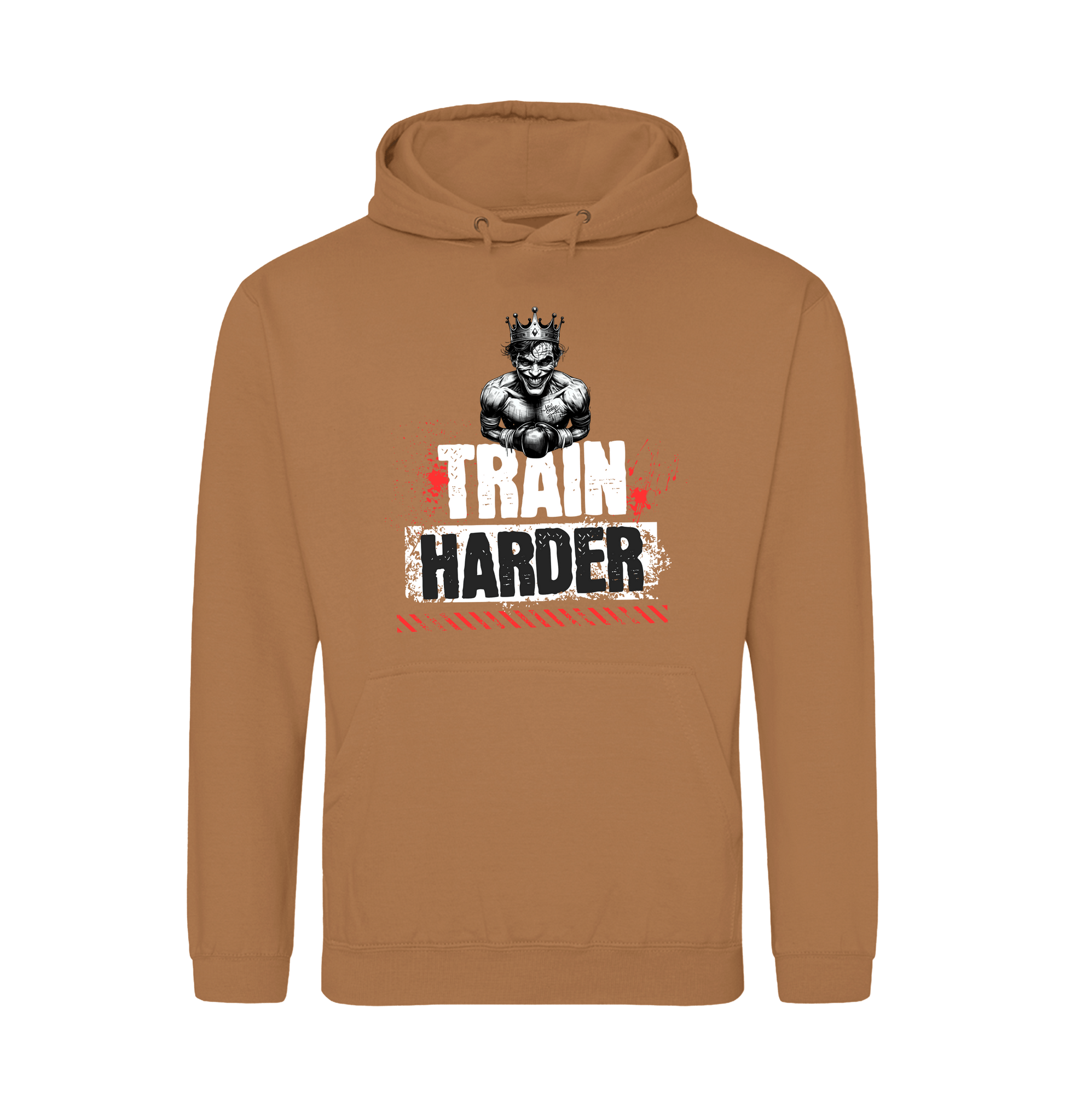 Caramel Latte Printed Hoody Front
