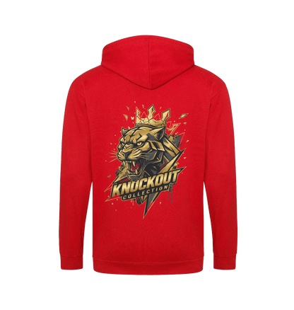 Fire Red Zip hoody Back