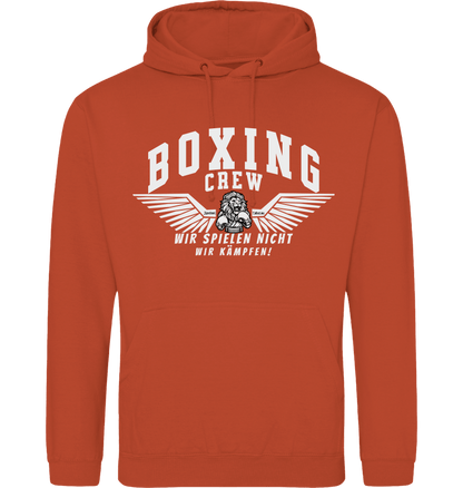Burnt Orange Printed Hoody Front