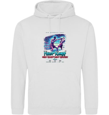 Arctic White Printed Hoody Front