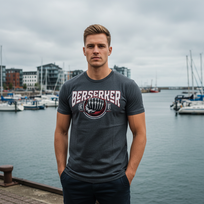 T-Shirt Classic Berserker Dark Heather Grey Frontansicht Knockout Collection