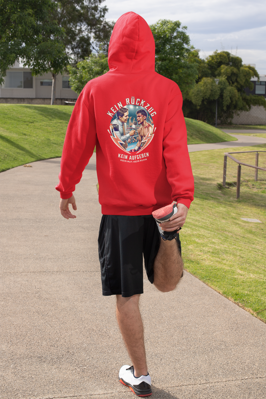 Retro-Hoodie Boxen | Knockout Collection | Kein Rückzug kein Aufgeben 
