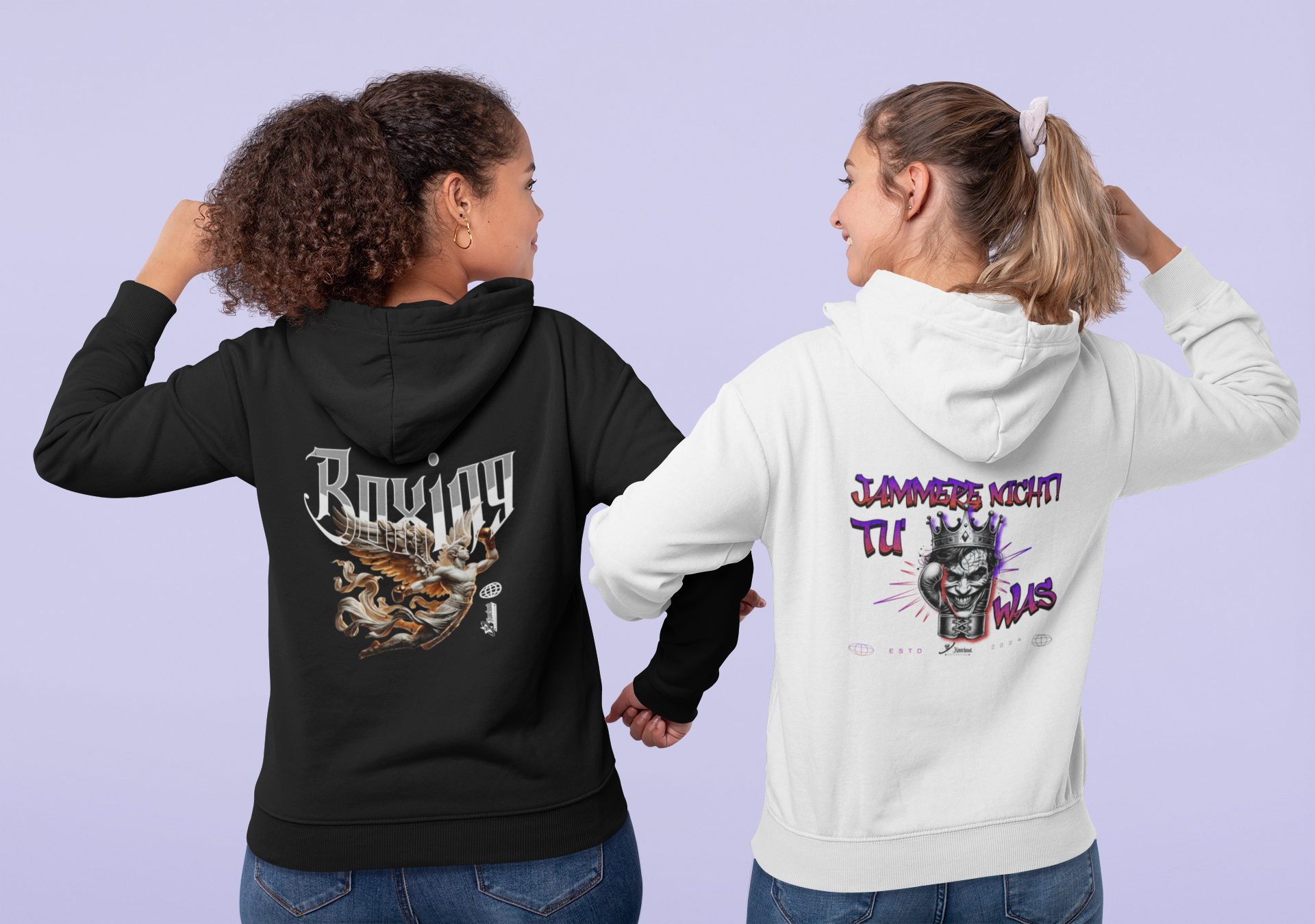 Girlie Hoodie Boxen | Knockout Collection Premium Boxwear | Girlie Gym Hoodie