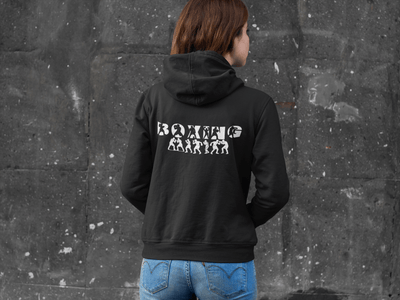 Ladies Short Oversized Zip Jacke Boxen | Boxing Typo