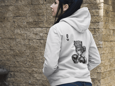 Girlie College Hoodie | Boxing Queen