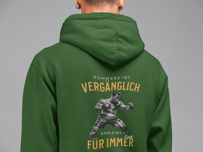 College Hoodie Boxen | Schmerz ist vergänglich