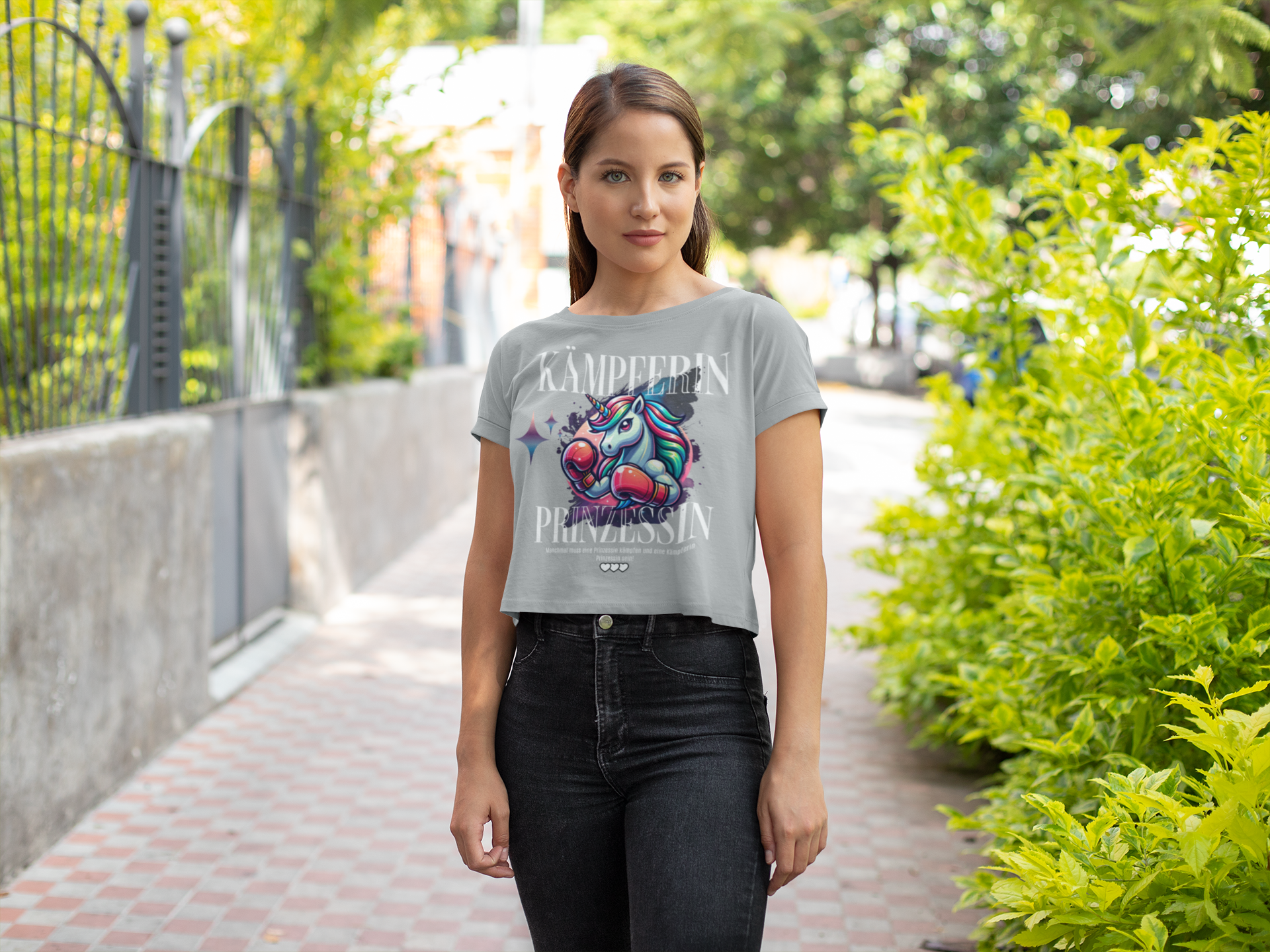 Women´s Tri-Blend Cropped T | Kämpferin