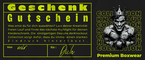 Knockout Collection Premium Box- & Streetwear | Gutschein