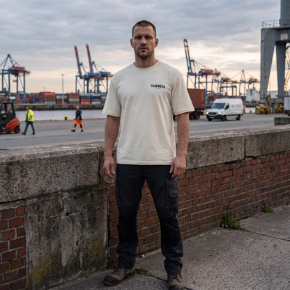 TRAGWERK. 54° Nord Heavy T-Shirt – Creme