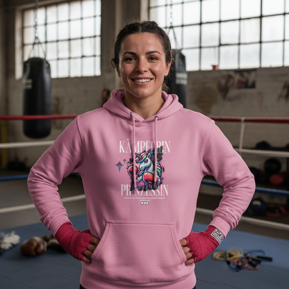 Kämpferin College Hoodie in Bubblegum Pink – Knockout Collection