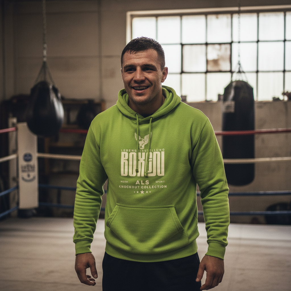 Mehr als Sport College Hoodie in Citrus – Knockout Collection