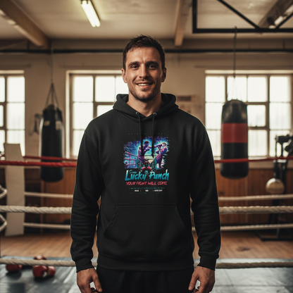 Lucky Punch College Hoodie – Box DNA von Knockout Collection