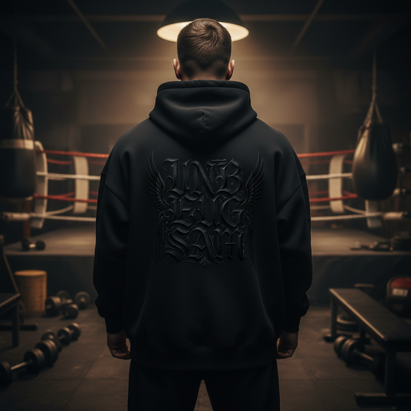 Hoodie oversized | Black Edition Unbeugsam