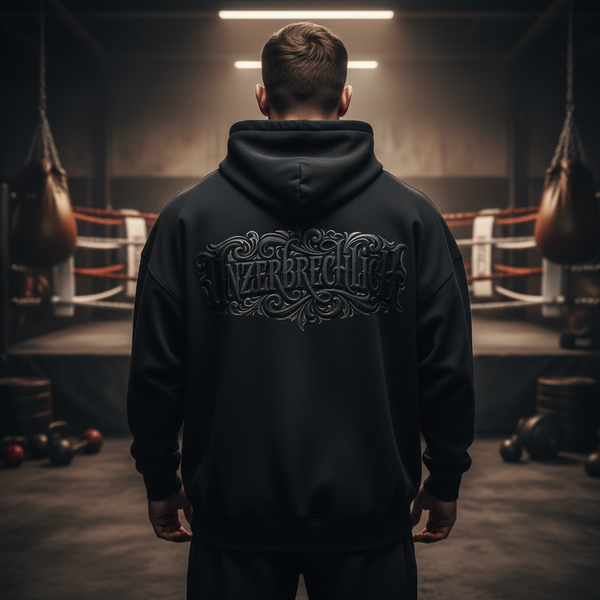 Hoodie oversized | Black Edition Unzerbrechlich