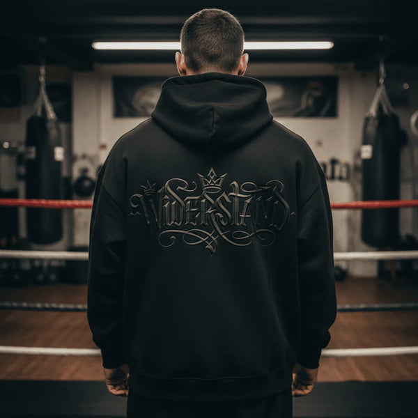 Hoodie oversized | Black Edition Widerstand