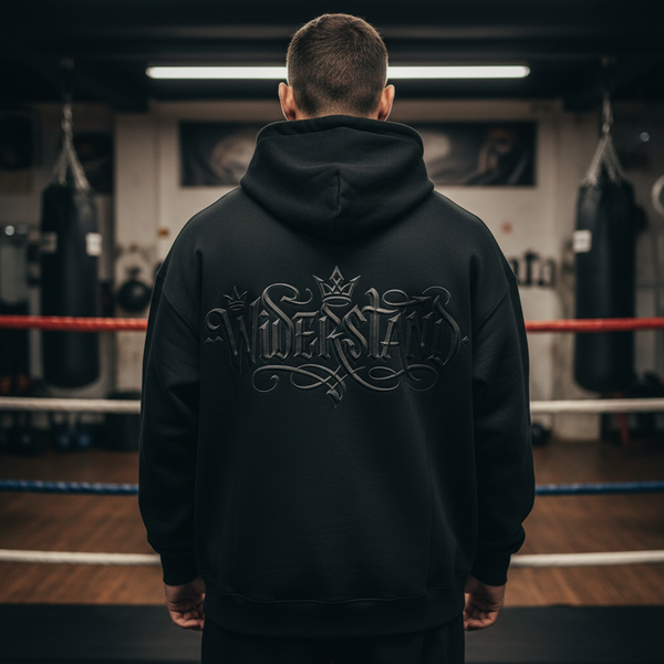 Hoodie oversized | Black Edition Widerstand