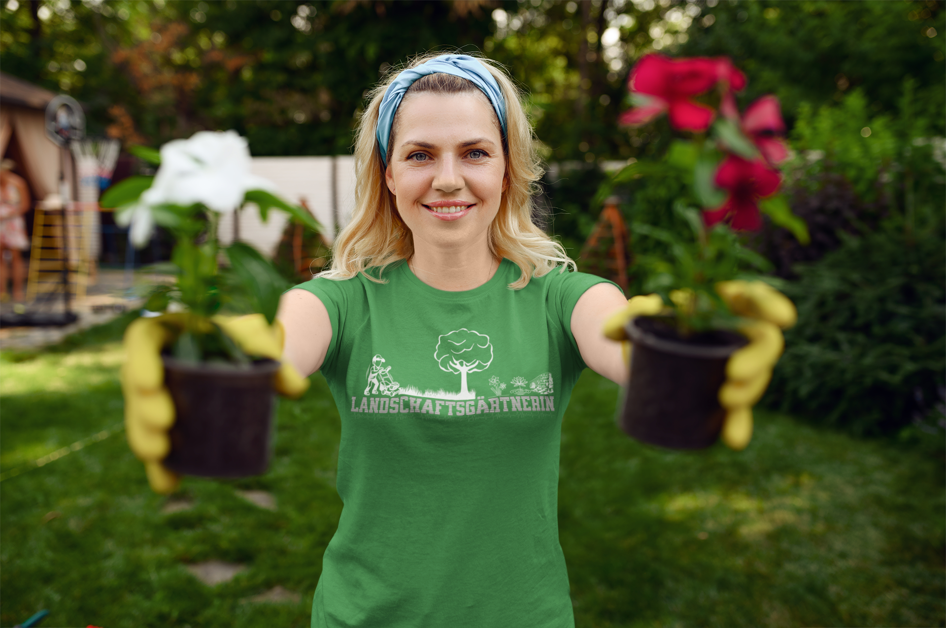 T-Shirt  Landschaftsgärtnerin | T-Shirt Gärtnerin | Girlie Shirt Landschaftsgärtnerin