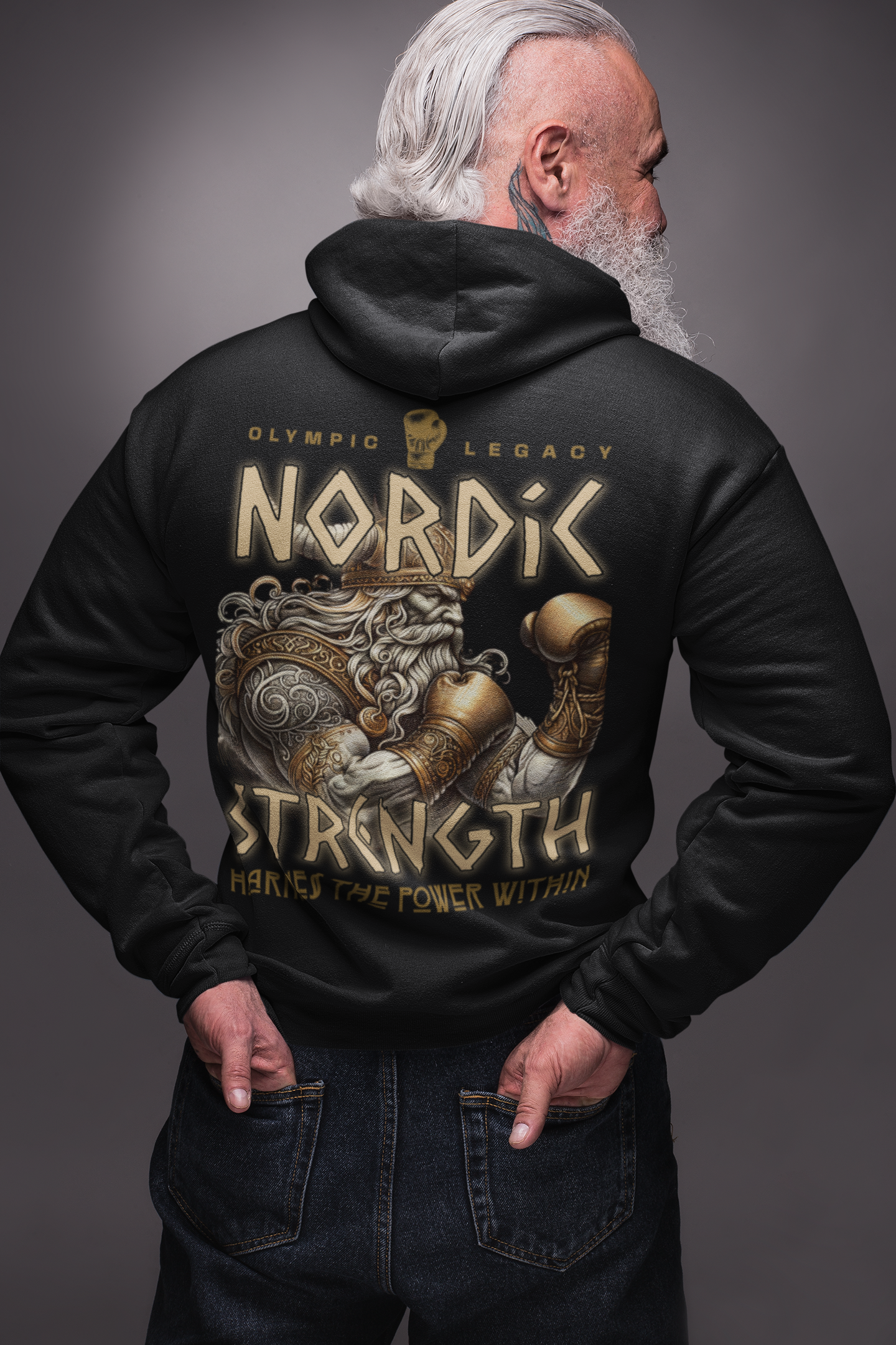 College Hoodie Boxen |Knockout Collection | Nordic Strength