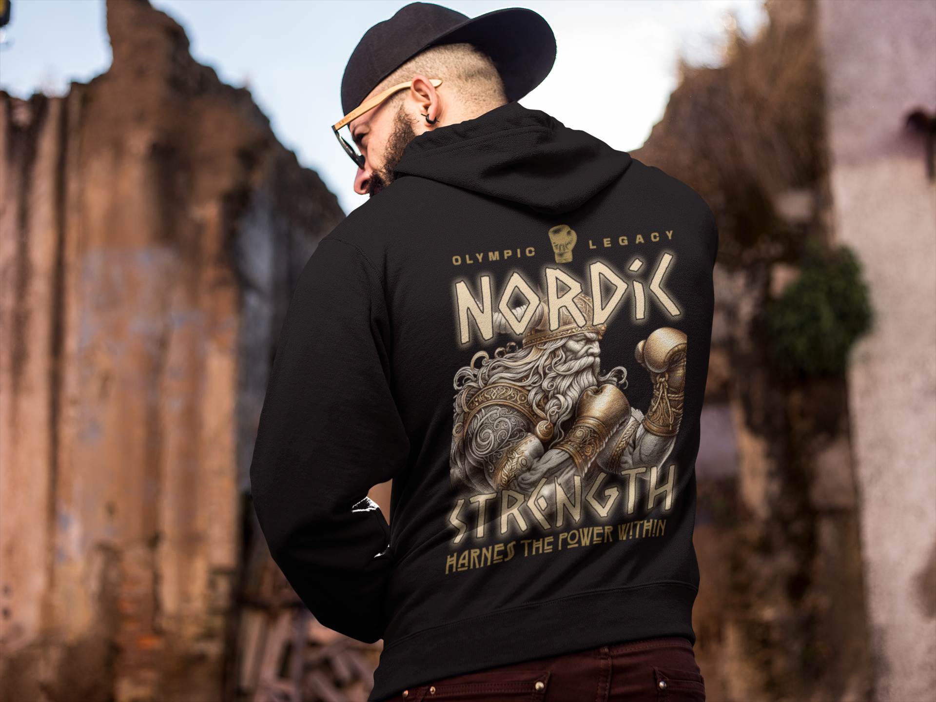 College Hoodie Boxen |Knockout Collection | Nordic Strength