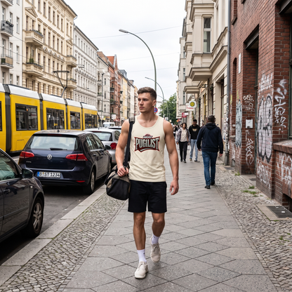 Tanktop Pugilist in urbaner Kulisse. Alltag. Training. Knockout Collection 