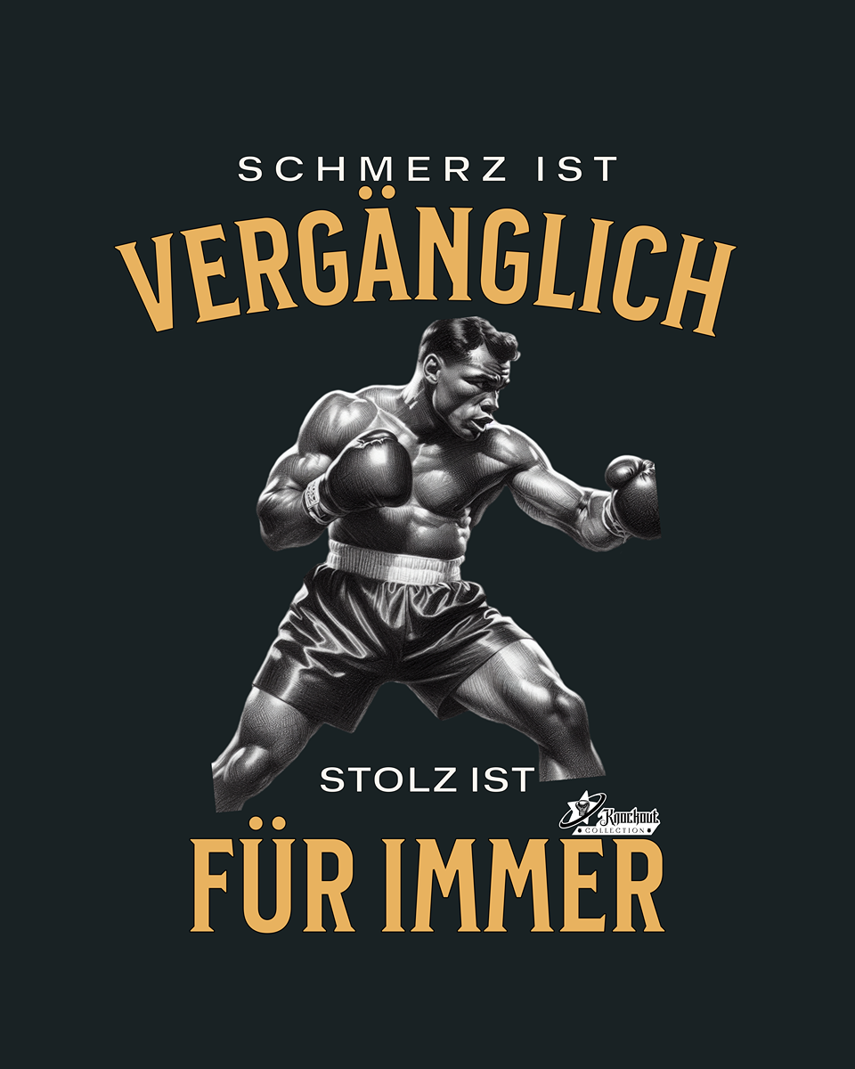Hoodie Boxen | Schmerz ist vergänglich
