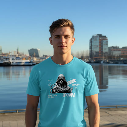  T-Shirt Classic Boxing Dream Aqua Blue Frontansicht Knockout Collection 