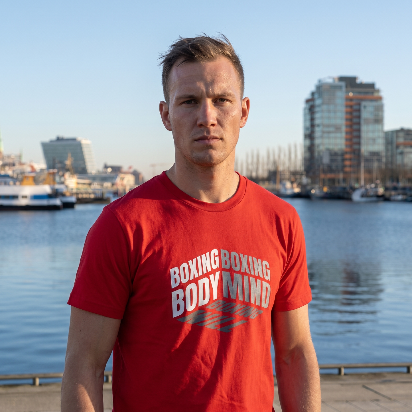  T-Shirt Classic Boxing Mind Fire Red Frontansicht Knockout Collection 
