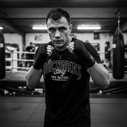 T-Shirt Classic Rückgrat Schwarz 