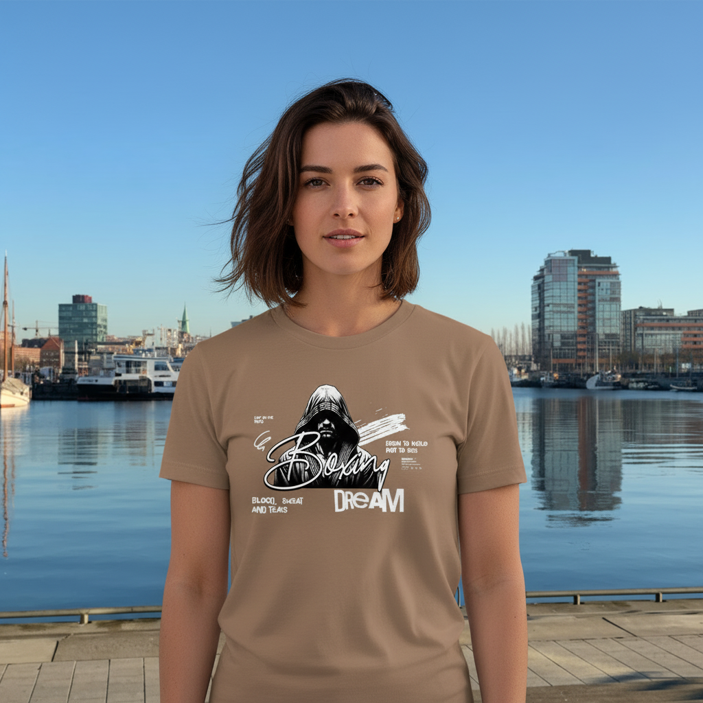  T-Shirt Classic Boxing Dream Mocha Frontansicht Knockout Collection 