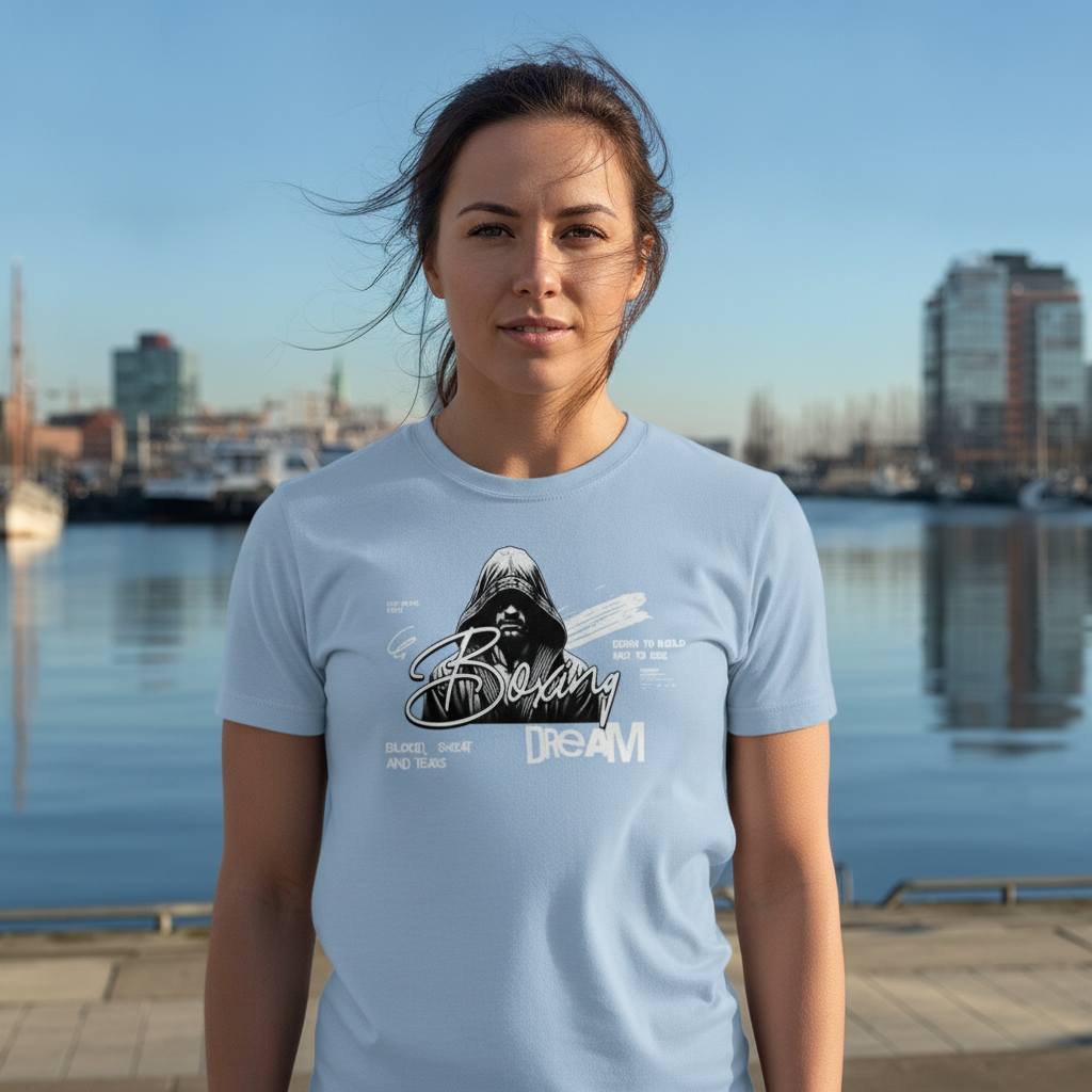  T-Shirt Classic Boxing Dream Soul Blue Frontansicht Knockout Collection 
