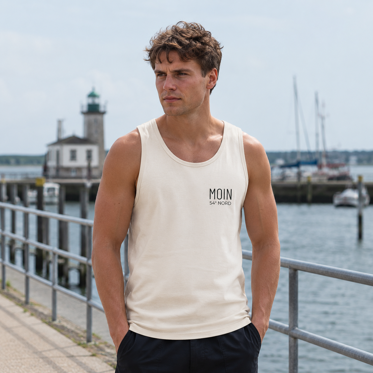 Knockout Collection Tank Top Wind und Weiter am Hafen