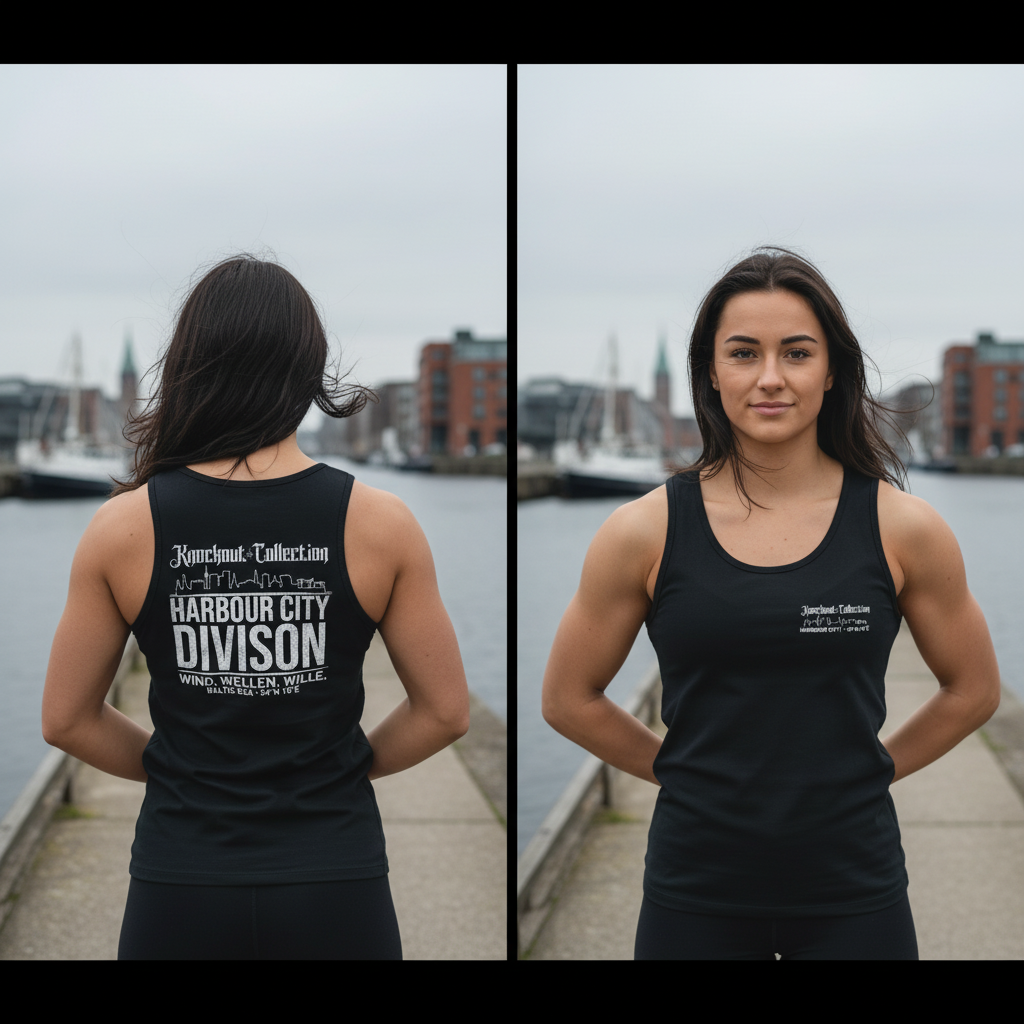 Tank Top Harbour City Division Schwarzwasser Frontansicht Model Knockout Collection 54° Nord