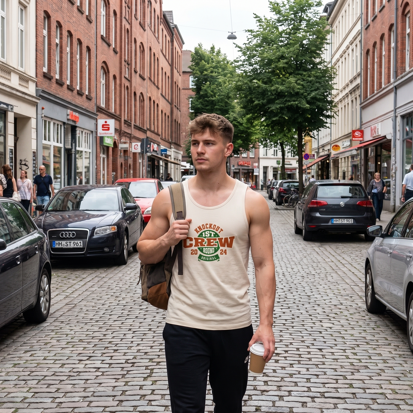 Tanktop Knockout Crwe in der Stadt. Knockout Collection  