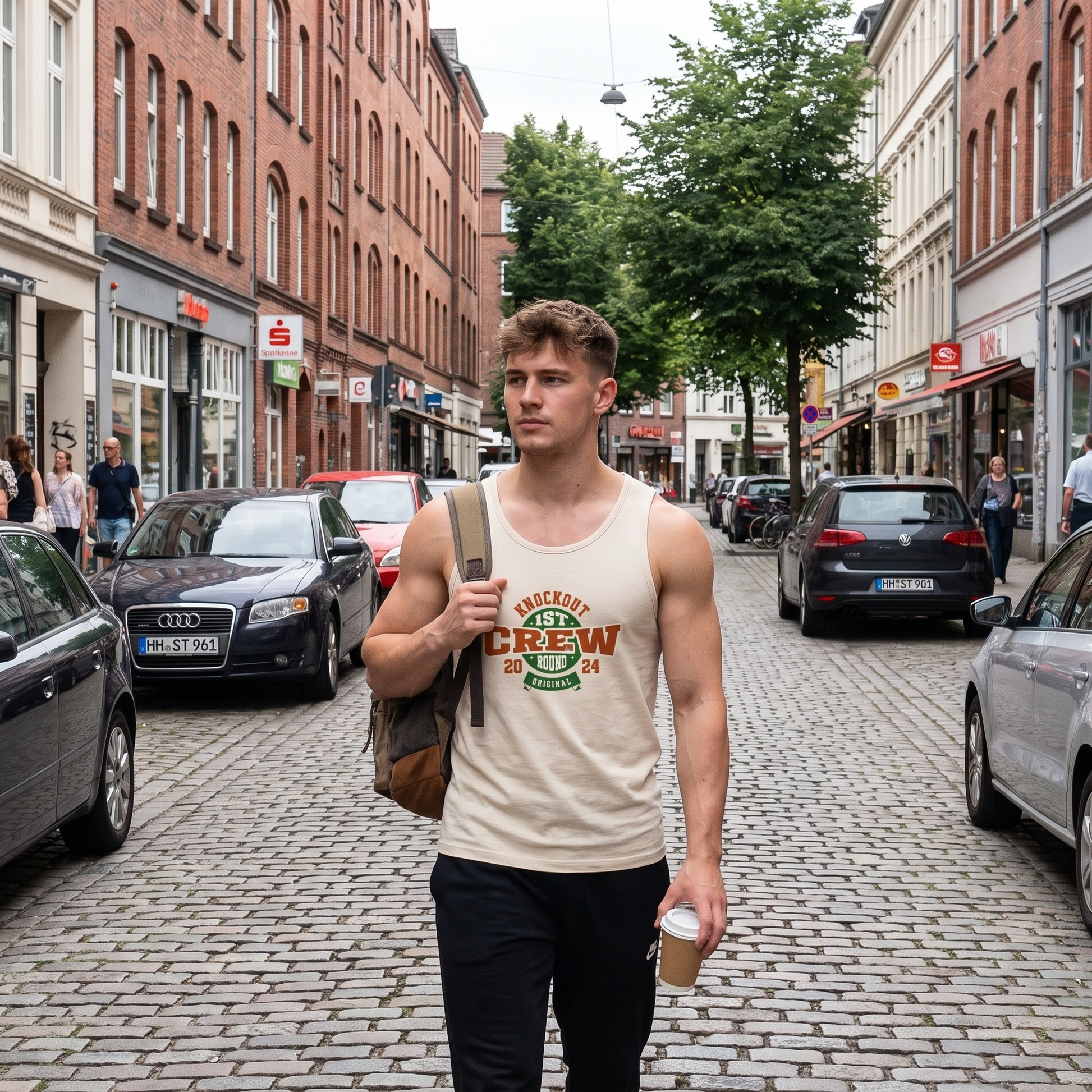 Tanktop Knockout Crwe in der Stadt. Knockout Collection  