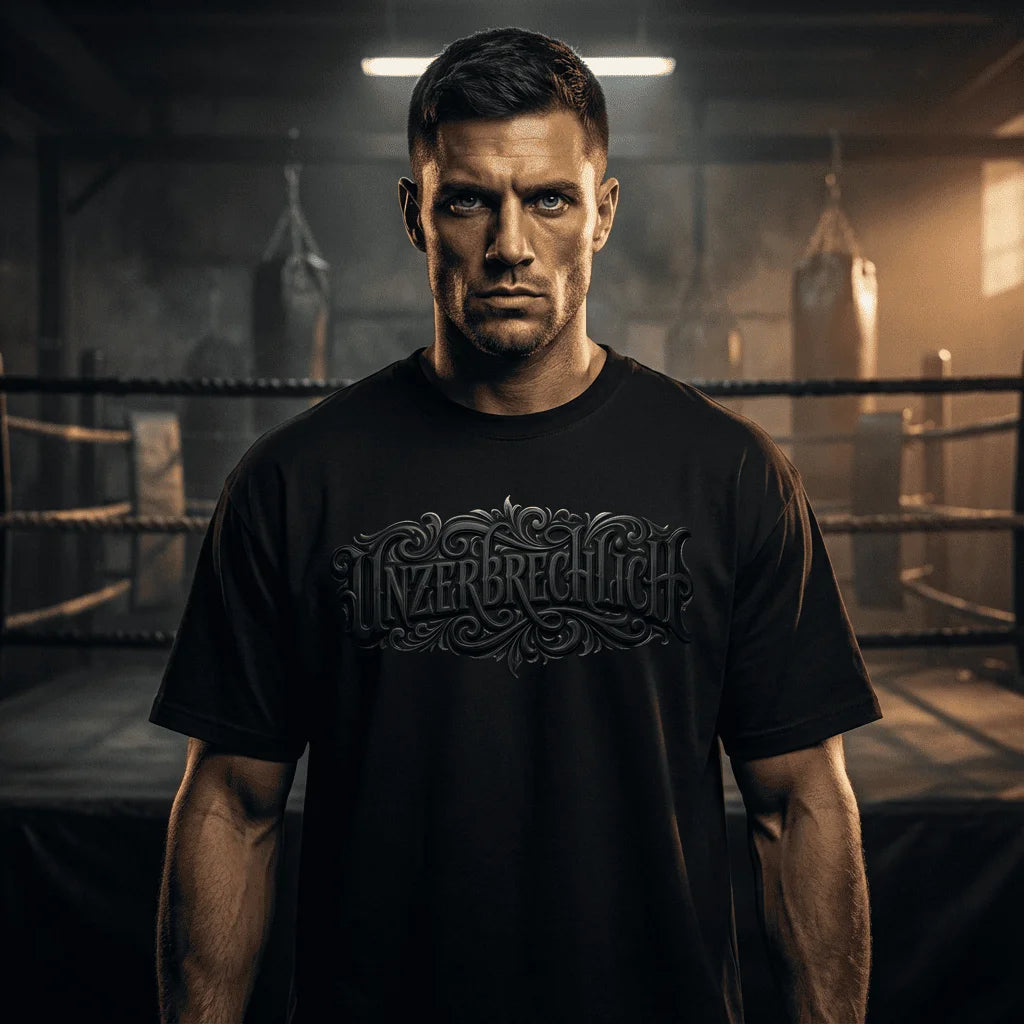 T-Shirt oversized | Black Edition Unzerbrechlich