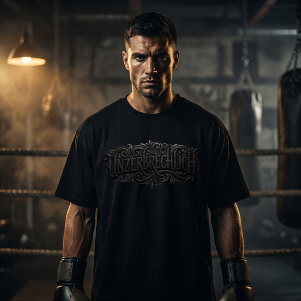 T-Shirt oversized | Black Edition Unzerbrechlich