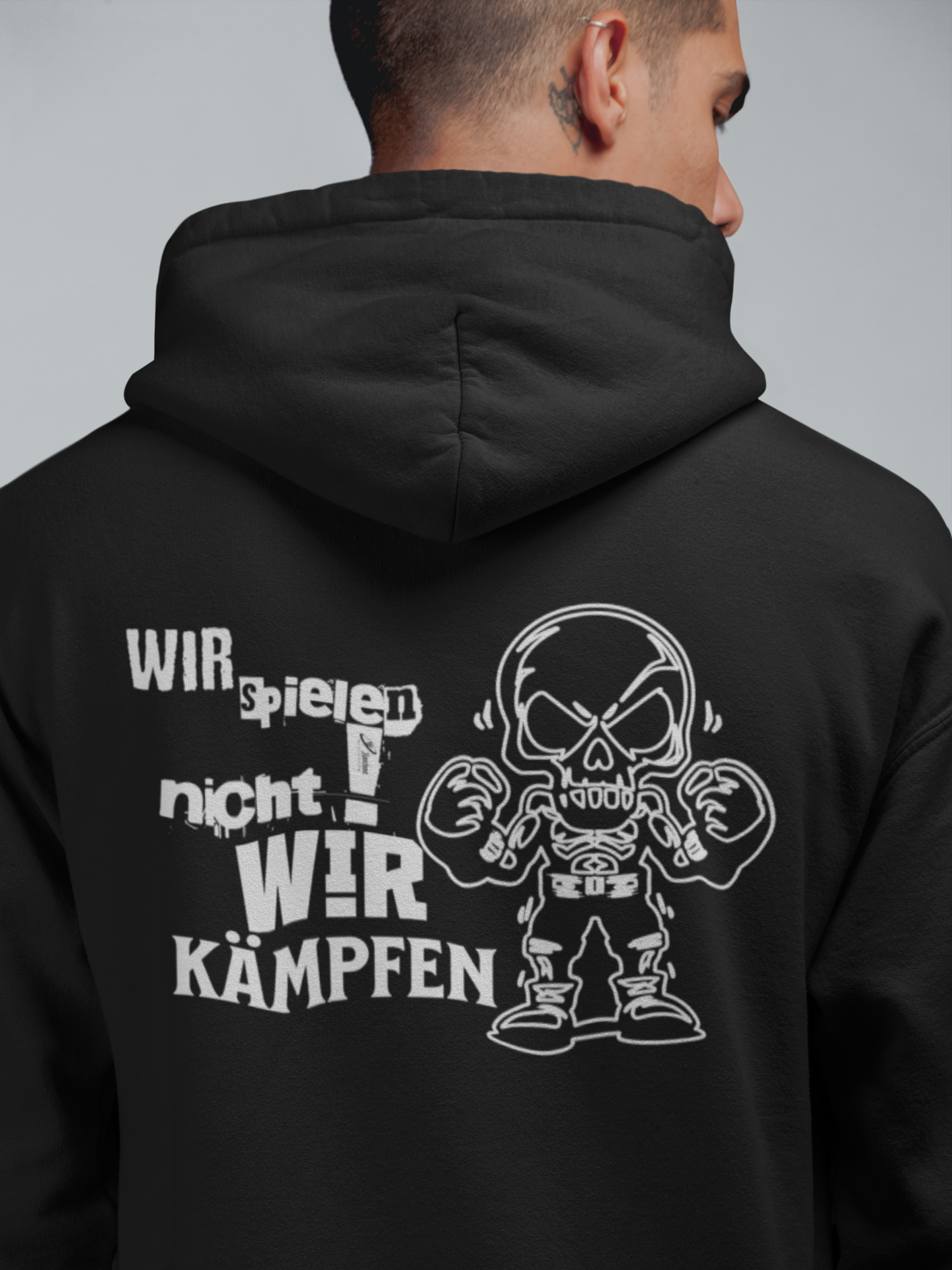 Knockout Collection Box Hoodie wir spielen nicht wir kämpfen