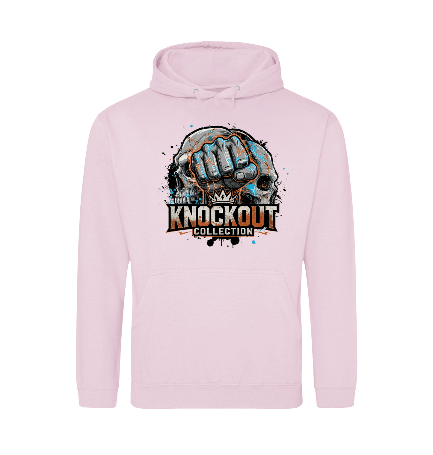 Baby Pink Printed Hoody Front