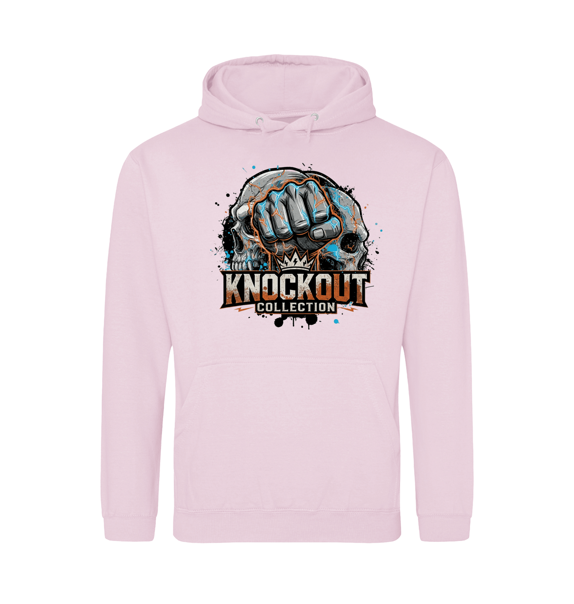 Baby Pink Printed Hoody Front