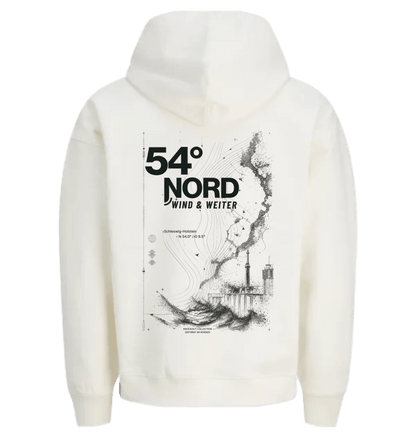 Egret Printed Hoody Back
