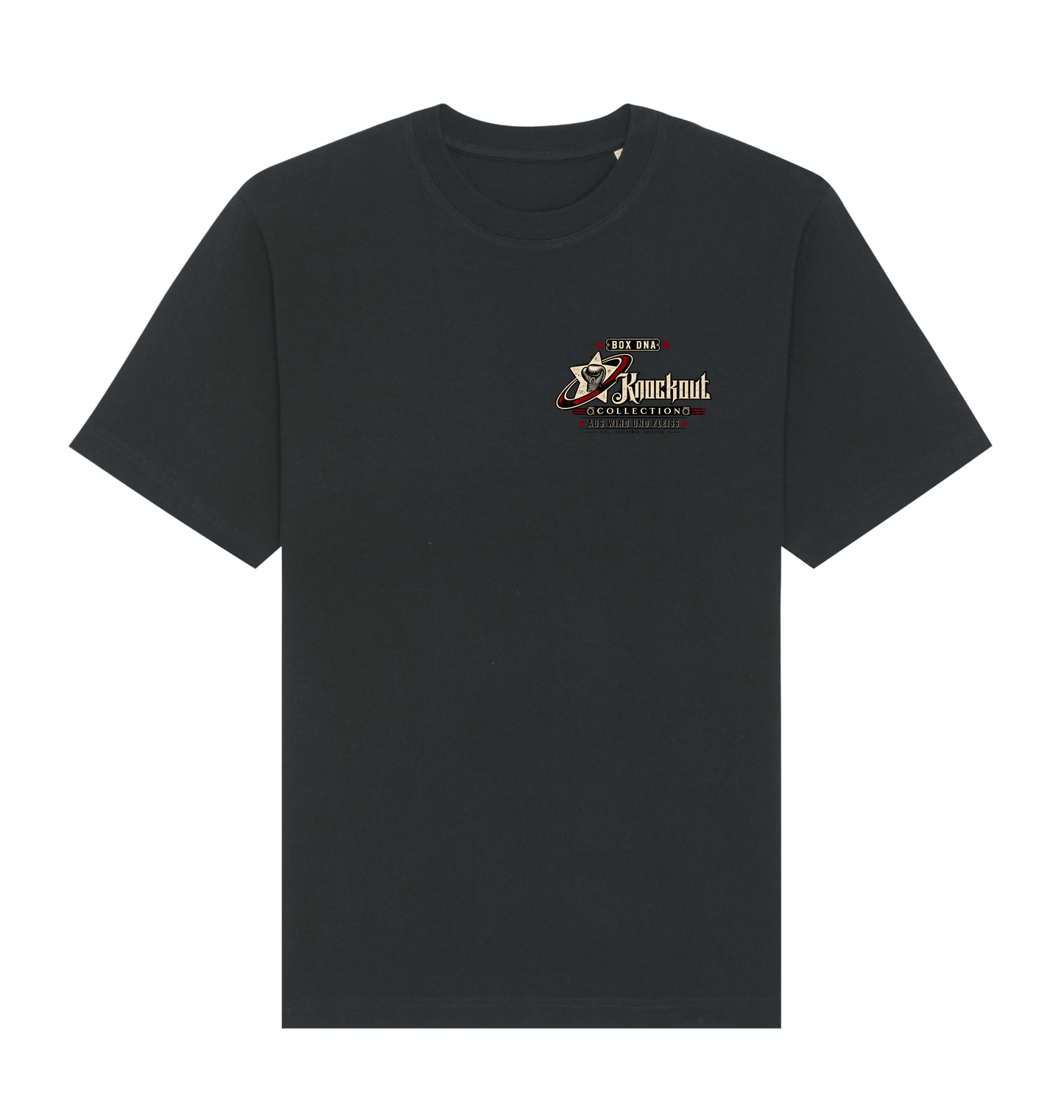 Black Printed T-shirt Front