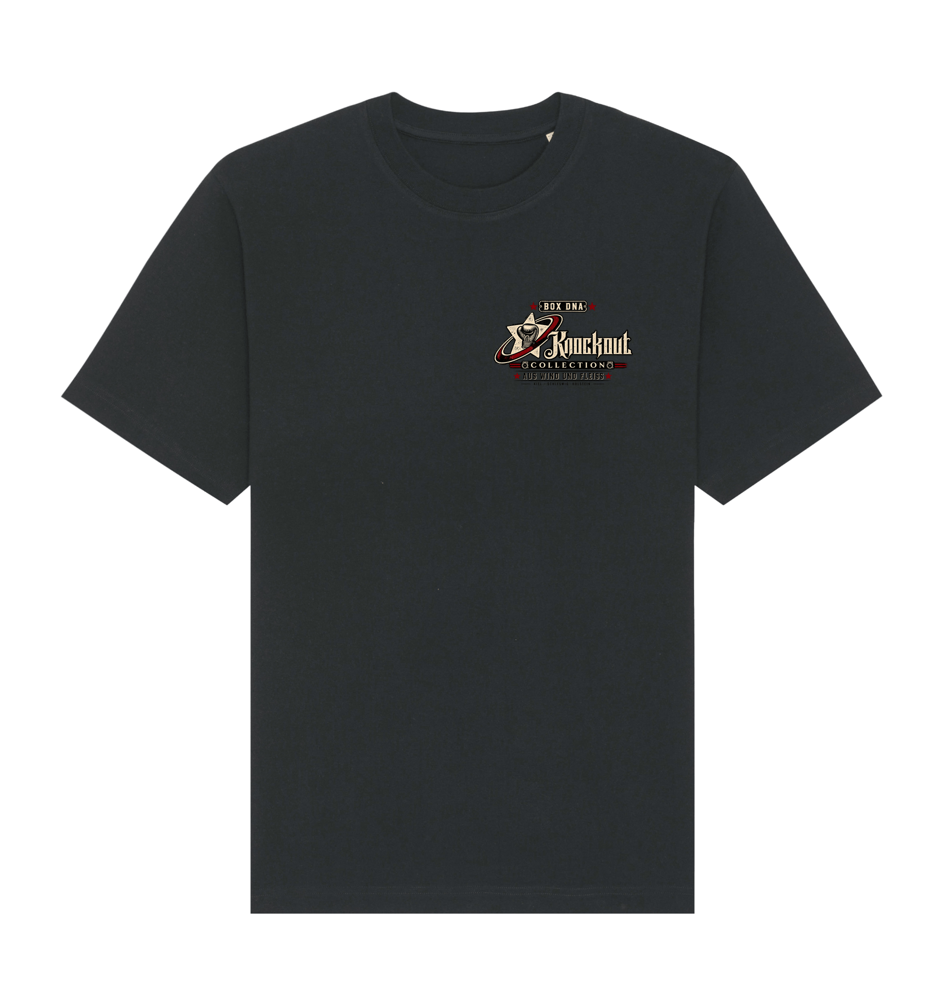 Black Printed T-shirt Front