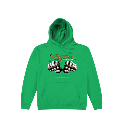 Kelly Green Printed Hoody Front
