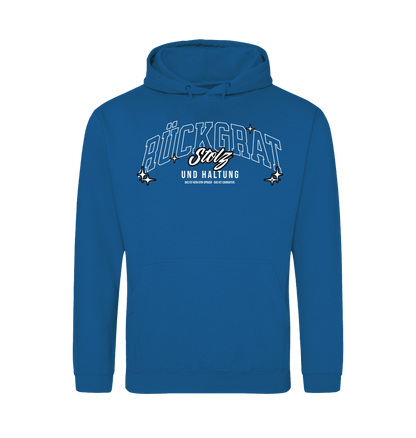 Tropical Blue Printed Hoody Front