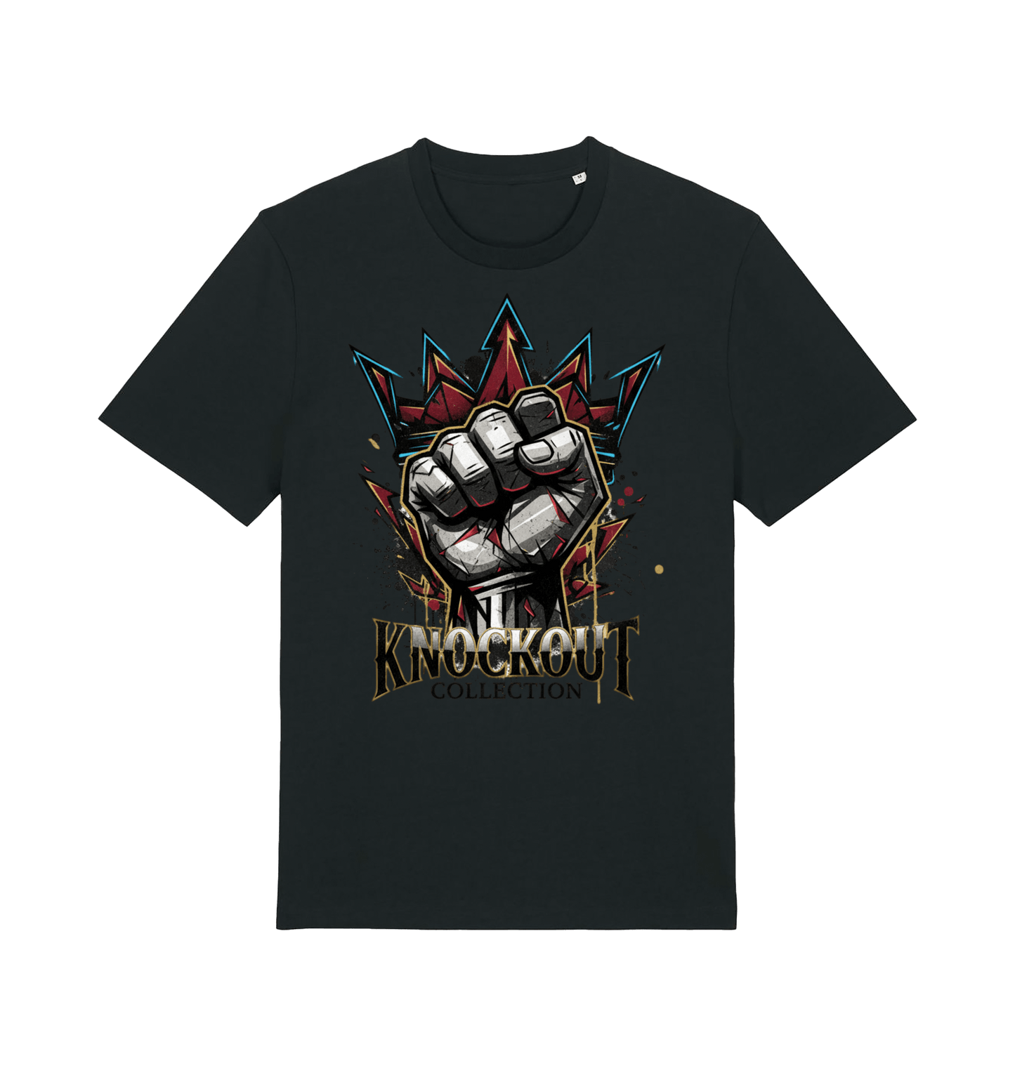 Black Printed T-shirt Front