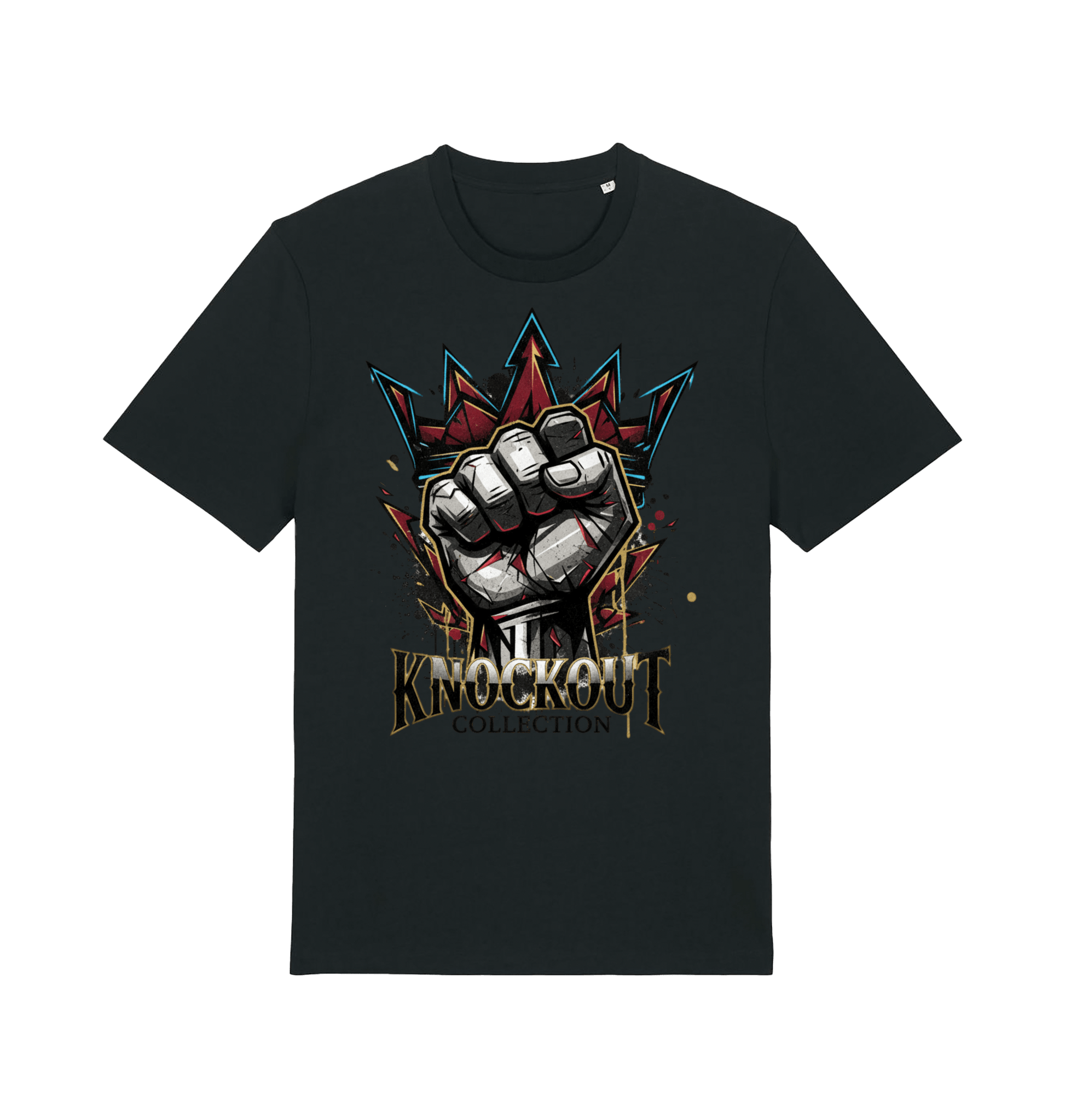 Black Printed T-shirt Front
