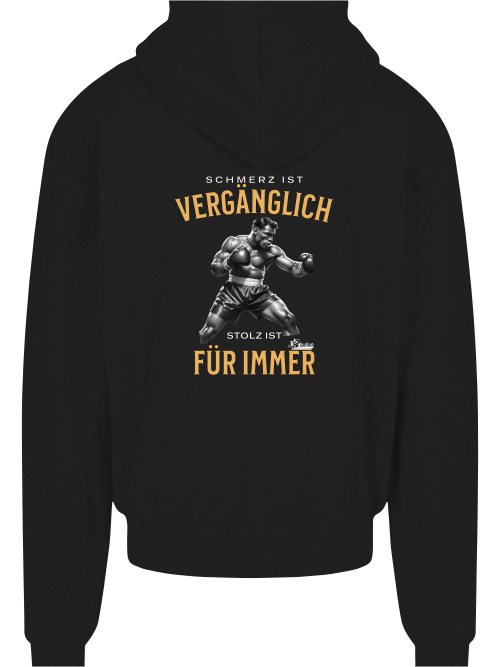 Ultra Heavy Zip Hoody Boxen | Schmerz ist vergänglich